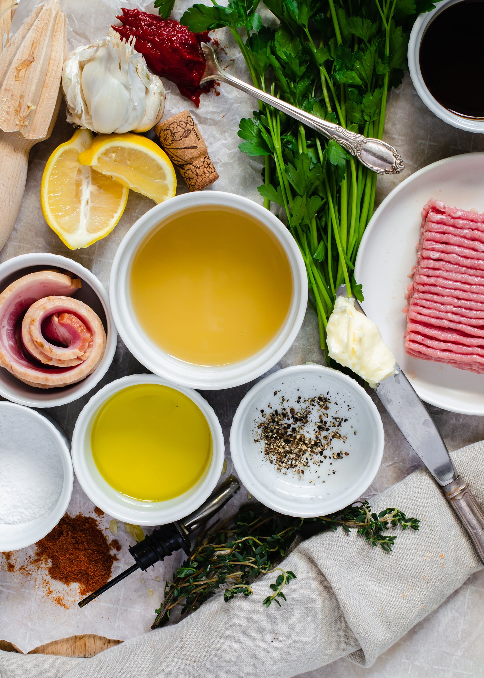 Ingredients for Turkey Chinese Soup Dumplings