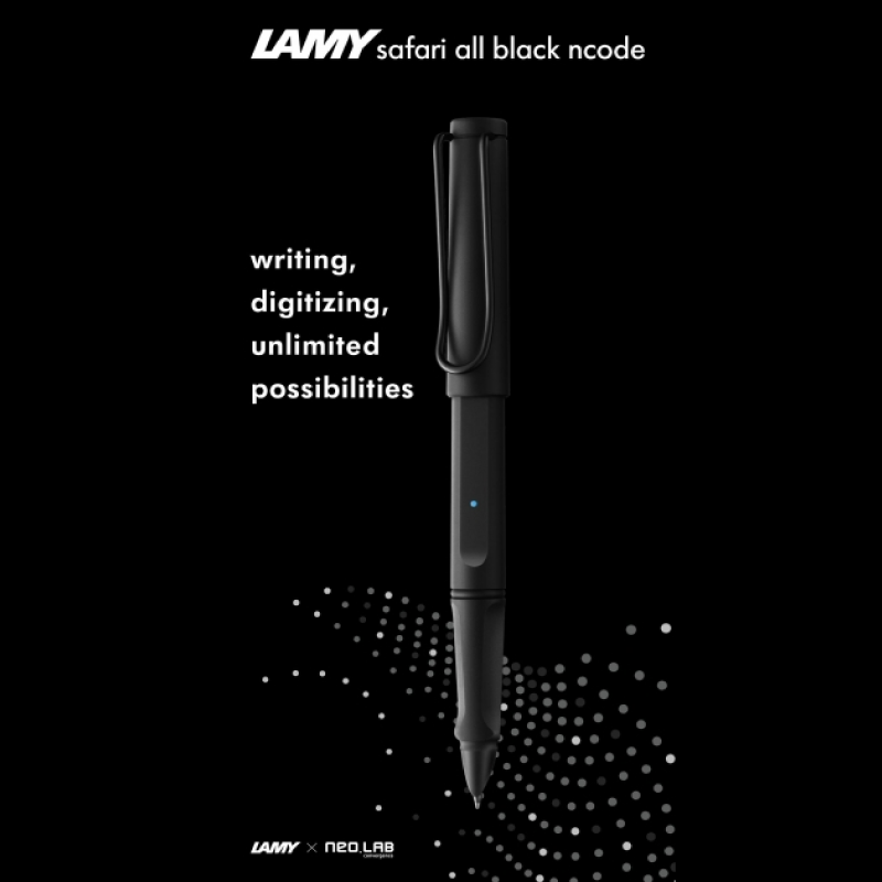 lamy safari all black ncode digital writing set