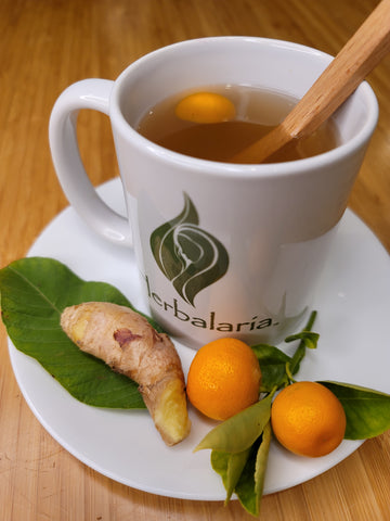 Ginger Tea with Guava and Calamansi