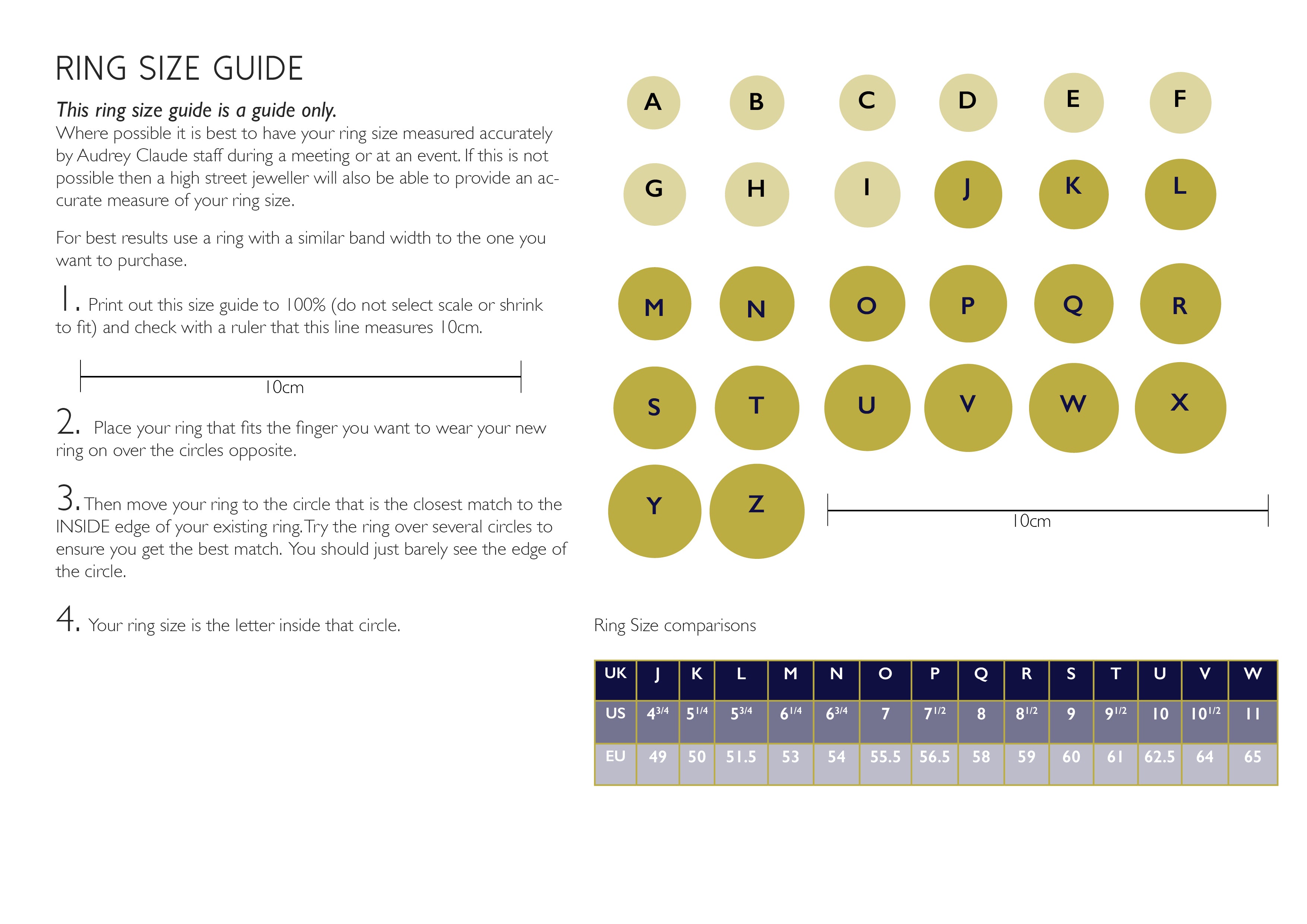 Ring Size Guide