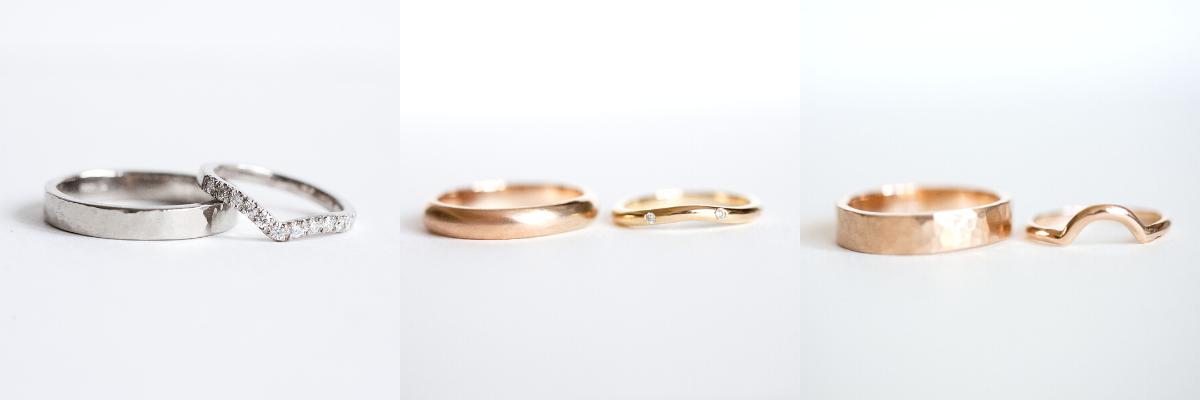Wedding ring sets from Audrey Claude Jewellery
