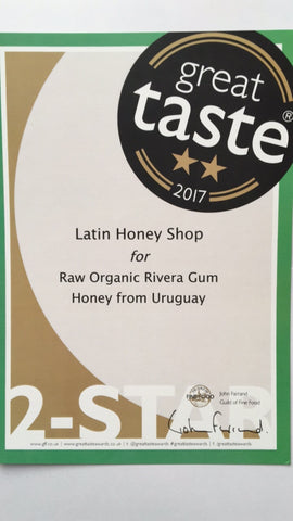 24. A Two-Star Great Taste Award won by the Rivera Gum Honey
