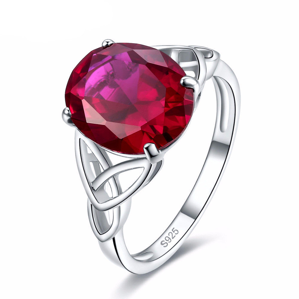 ruby solitaire ring