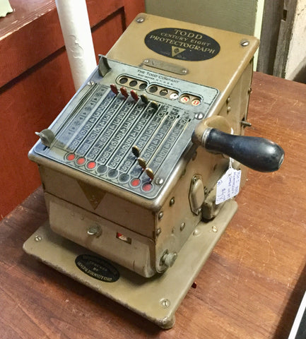 1920’s Cheque Writer