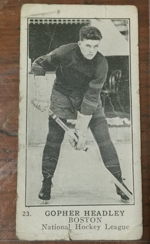 1920's NHL Hockey Fern Headly Card