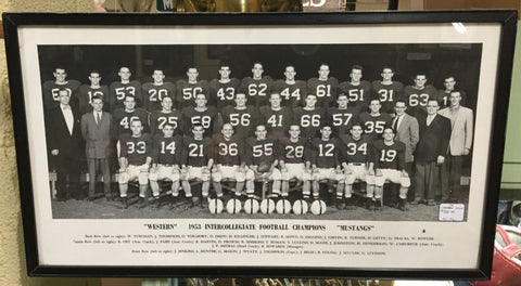 1953 Western University Football Team Photo