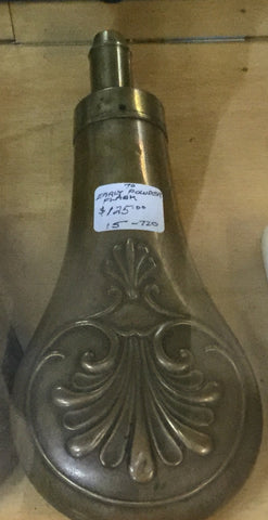 Antique Metal Powder Flask
