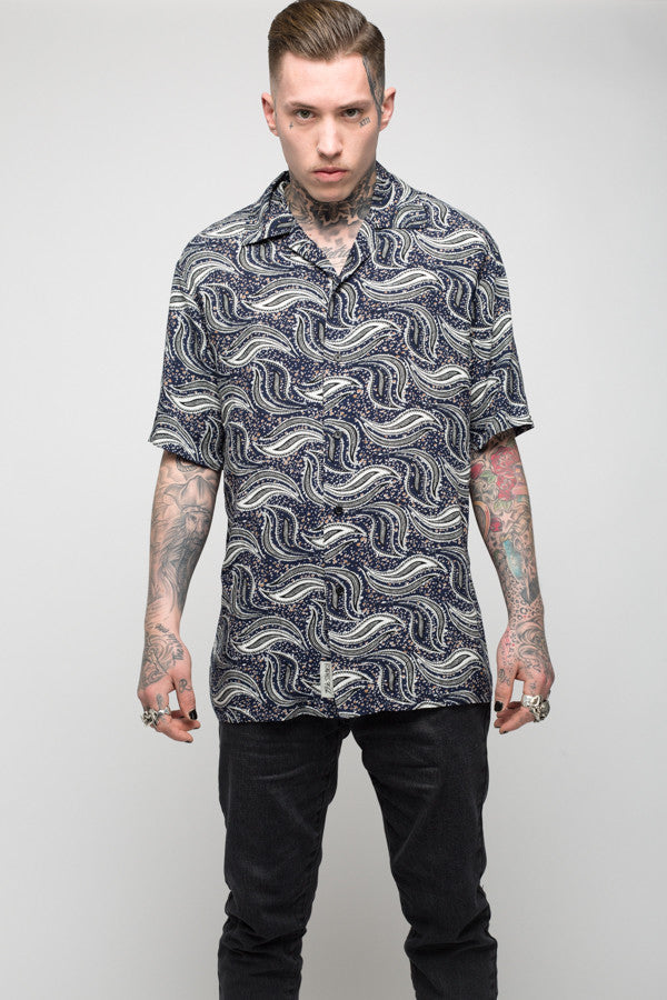 paisley collar shirt