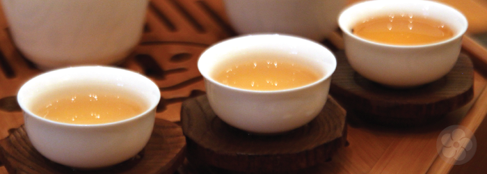 tasting tea from small cups can increase focus on the subtle flavors.