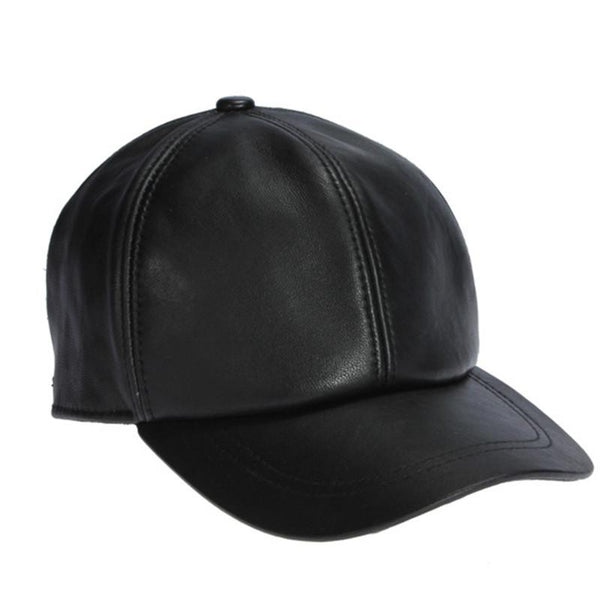 High quality sheepskin hat genuine winter leather hats baseball cap ...