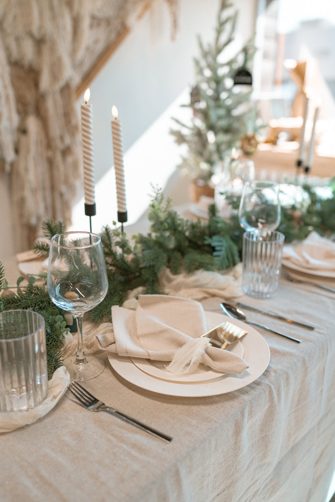 Holiday tablescape