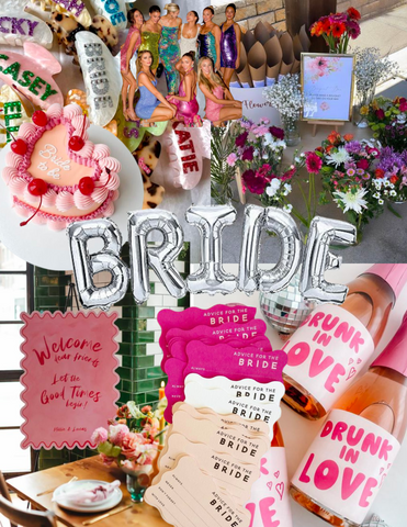 Colorful Fun Retro Bridal Shower Themes