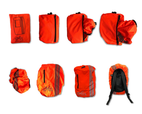 foldable high visibility waterproof backpack cover