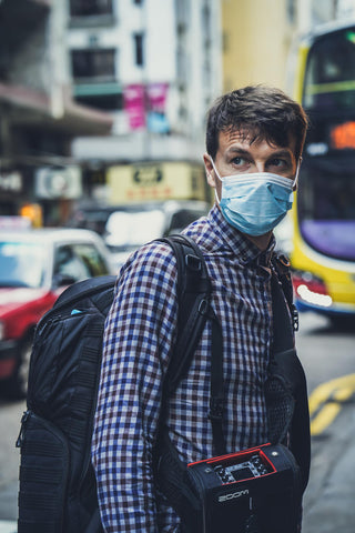 Man wearing face mask