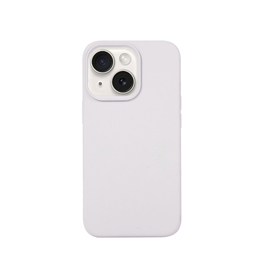 Se iPhone 15 - DeLX&trade; Pastel Silikone Cover - Hvid/Lysegrå hos DeluxeCovers