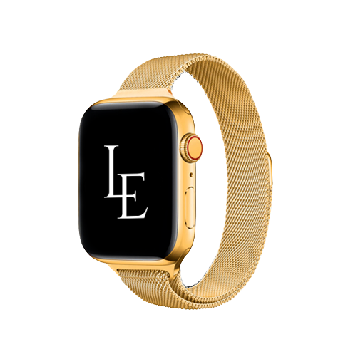 Se Apple Watch (38/40/SE/41mm) - L'Empiri&trade; Milanese Thin Loop - Guld hos DeluxeCovers