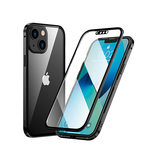 Billede af iPhone 15 Plus - MagGuard&trade; 360 Magnetisk Cover M. Hærdet glas - Sort