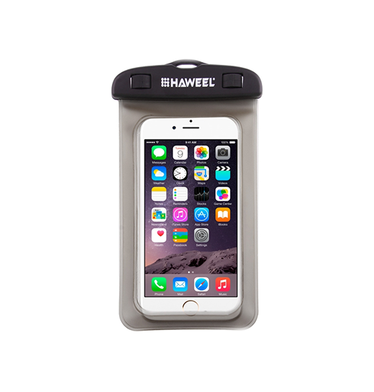 Billede af iPhone 15 Pro Max - HAWEEL&trade; Vandtæt Mobilpose til iPhone/Android - Lysegrå