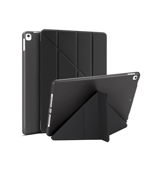 Ipad Air 3 10 5 " 2019 Orgami Trifold Læder Cover M. Stander Sort