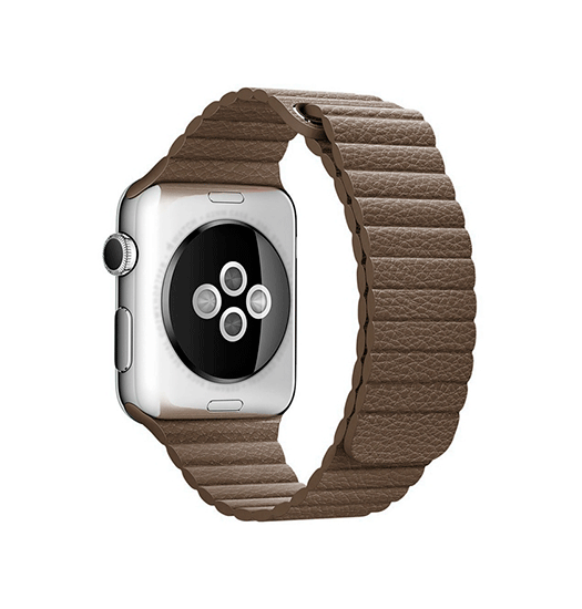 Se Apple Watch (42/44/SE/45mm & Ultra) - Valence&trade; Loop Læder Rem - Brun hos DeluxeCovers