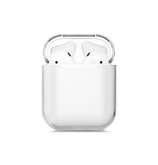 Se AirPods (1/2) | DeLX Silikone Cover - Gennemsigtig hos DeluxeCovers