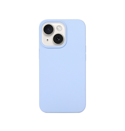 Se iPhone 13 - DeLX&trade; Pastel Silikone Cover - Mineral Blue hos DeluxeCovers