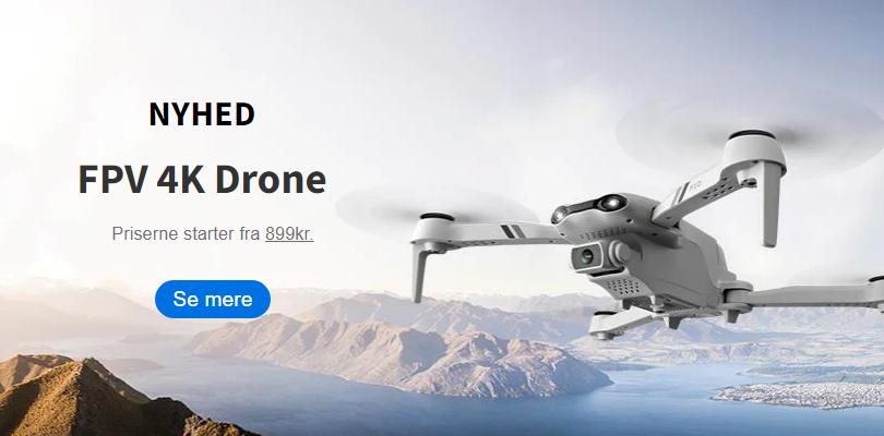 4K Drone med kamera