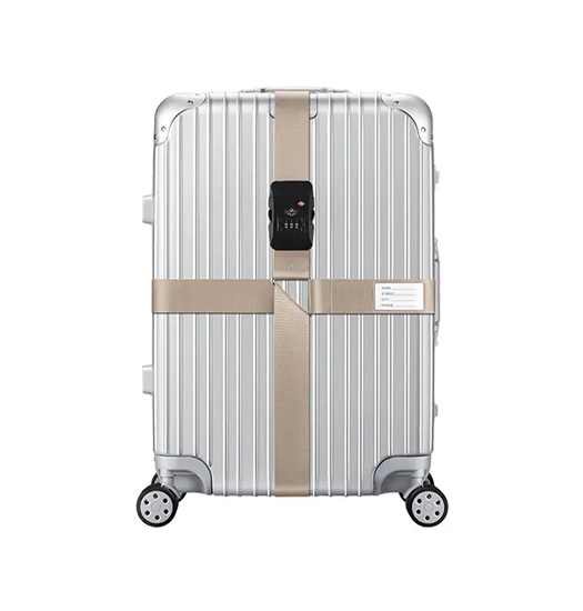 Se Baggagerem m. kodelås - Premium - Khaki - Travel-tech&trade; hos DeluxeCovers