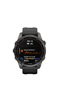 Forside af Garmin Fenix 7S Sapphire Solar