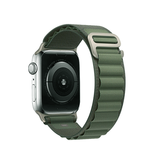 Se Apple Watch (42/44/SE/45mm & Ultra) - L'Empiri&trade; Trail-X Nylon Loop - Grøn hos DeluxeCovers