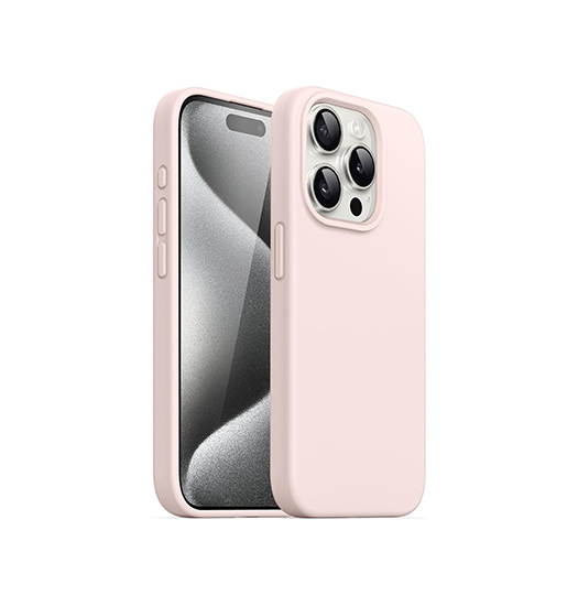 Billede af iPhone 14 Pro - Deluxe&trade; Soft Touch Silikone Cover - Lyserød