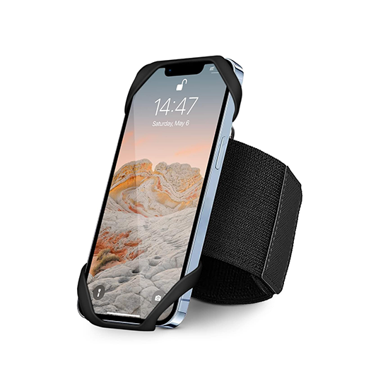 Se iPhone 15 Pro Max - Fit4Run&trade; Sports / Løbearmbånd - Sort hos DeluxeCovers