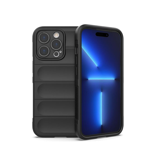 Billede af iPhone 15 Pro - DeLX&trade; Smart Grip Stødsikkert Cover - Sort