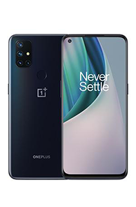 Forsiden samt bagsiden af en OnePlus Nord N10 5G side om side