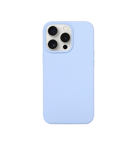 Billede af iPhone 15 Pro Max - DeLX&trade; Pastel Silikone Cover - Mineral Blue