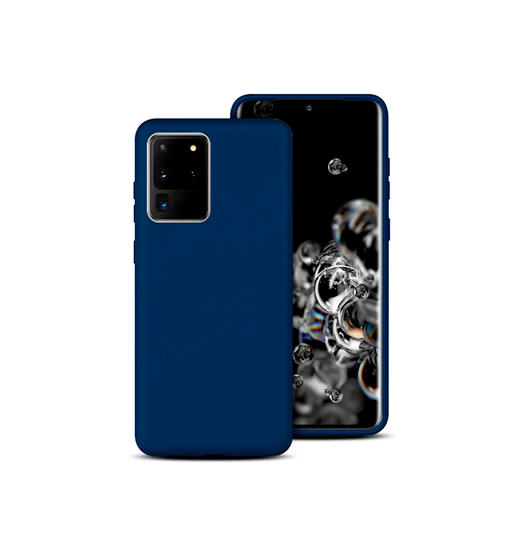 Billede af Samsung Galaxy S20 Ultra - Deluxe&trade; Soft Touch Silikone Cover - Navy