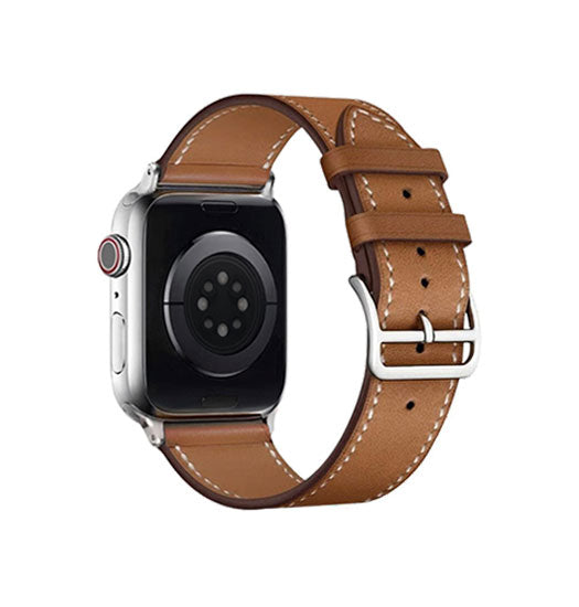 Se Apple Watch (42/44/SE/45mm & Ultra) - IMAK&trade; Exhil Læder Rem - Brun hos DeluxeCovers