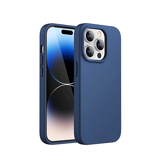 Billede af iPhone 12 Pro - Deluxe&trade; Soft Touch Silikone Cover - Navy