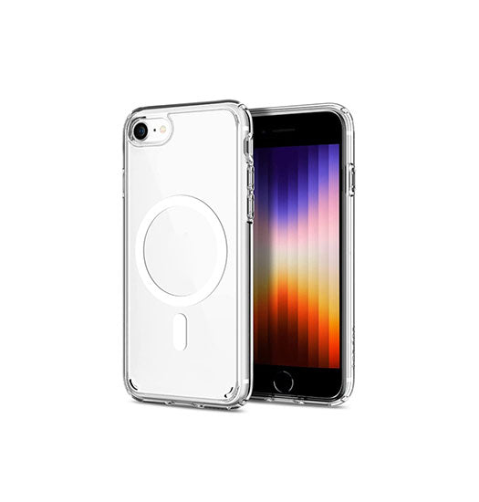 Se iPhone 7/8/SE(2020/2022) - DeLX&trade; MagSafe Silikone Cover - Gennemsigtig hos DeluxeCovers