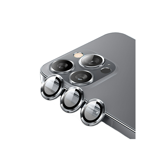 Se iPhone 15 Pro - Enkay&trade; Kameralinse Beskyttelseglas - Graphite hos DeluxeCovers