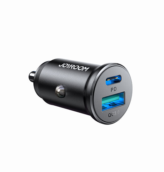 Billede af JOYROOM&trade; | Bil Oplader USB-A / USB-C - 30W - Sort