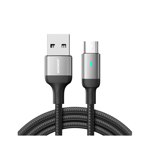 Se JOYROOM&trade; | USB-A Til Micro-USB - Oplade Kabel - 2.4A - 1.2M hos DeluxeCovers