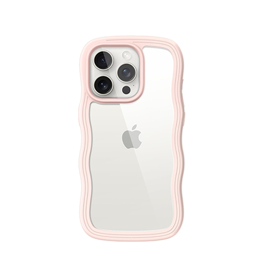 Billede af iPhone 13 Pro Max - DeLX&trade; Wave Frame Silikone Cover - Pink