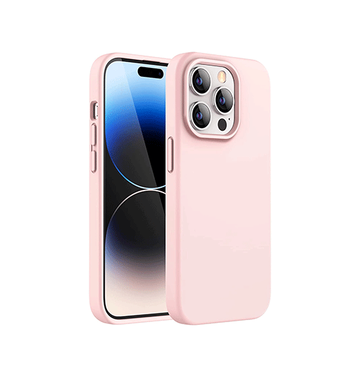 Billede af iPhone 12 Pro - Deluxe&trade; Soft Touch Silikone Cover - Lyserød