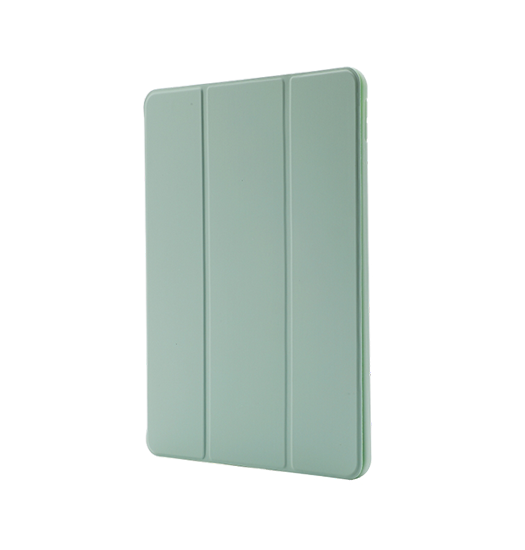 Se iPad 10.2" 7/8/9 (2019/2020/2021) - LUX&trade; Silikone Tri-Fold Cover - Lysegrøn hos DeluxeCovers