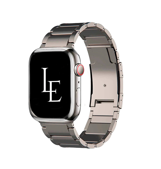 Se Apple Watch (38/40/SE/41mm) - L'Empiri&trade; X37 Ægte Titanium Rem - Natural hos DeluxeCovers