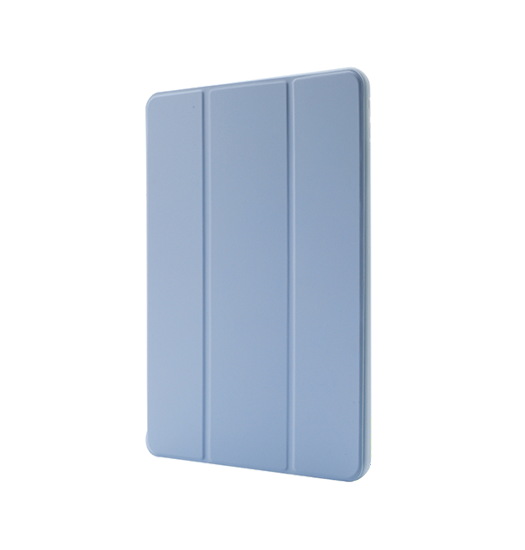 Se iPad 10.2" 7/8/9 (2019/2020/2021) - LUX&trade; Silikone Tri-Fold Cover - Babyblå hos DeluxeCovers