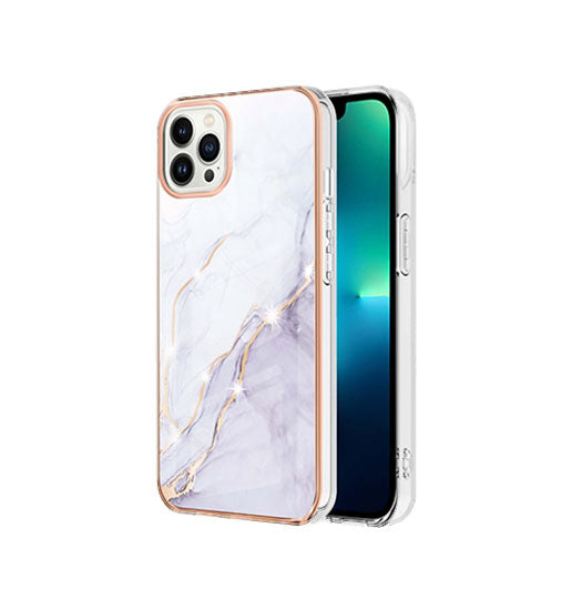 Se iPhone 15 Pro Max - Deluxe&trade; Marble Silikone Cover - Hvid hos DeluxeCovers