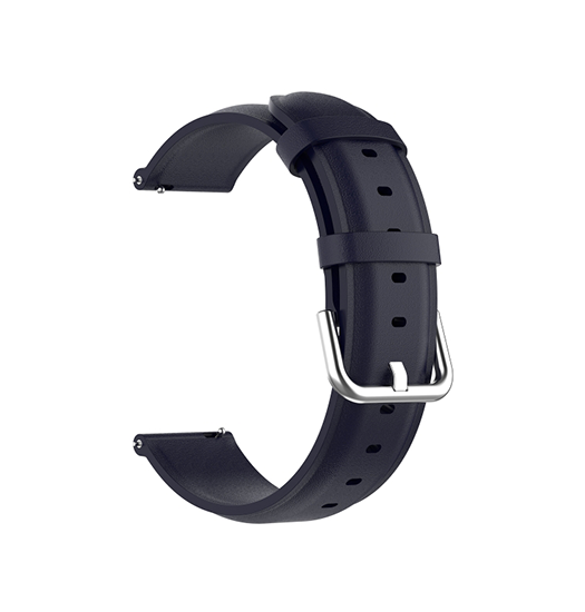 Se Samsung Galaxy Watch 6 (40/44mm) - ADENA&trade; Round Tail Læder Urrem - Navy hos DeluxeCovers