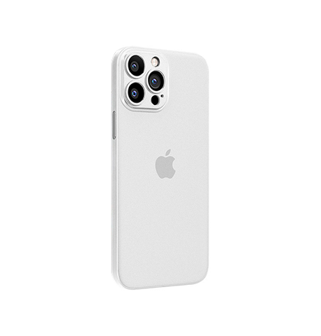 iPhone 16 Pro Max | iPhone 16 Pro Max - Ultratynd Matte Series Cover V.2.0 - Hvid/Klar - DELUXECOVERS.DK
